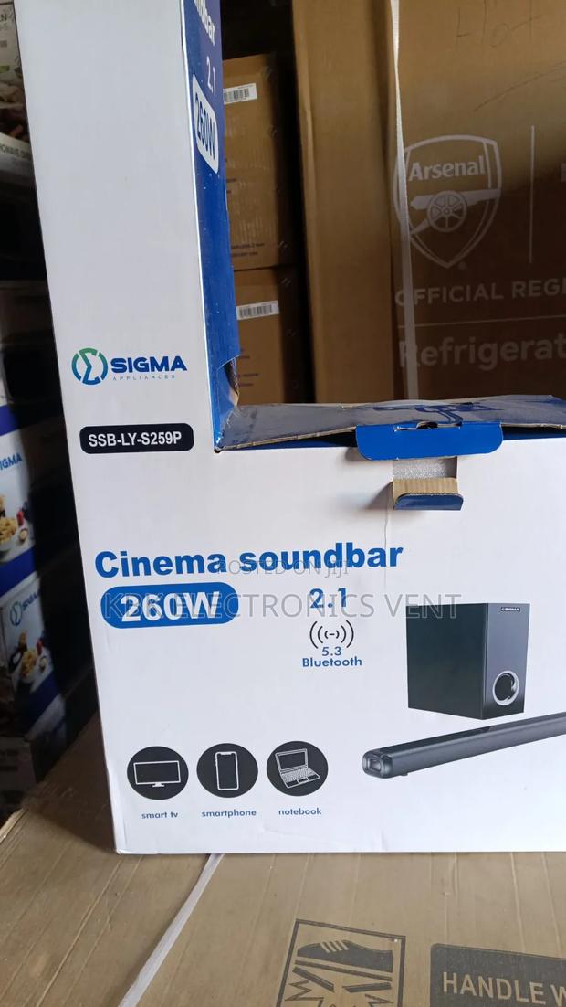 Sigma 260watts 2.1channel Bluetooth Sound Bar · Photo 1