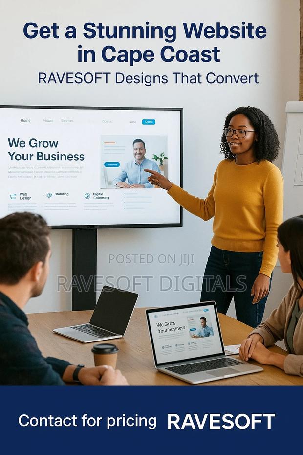 Ravesoft Website Design in Cape Coast – Stunning Responsive · Photo 1