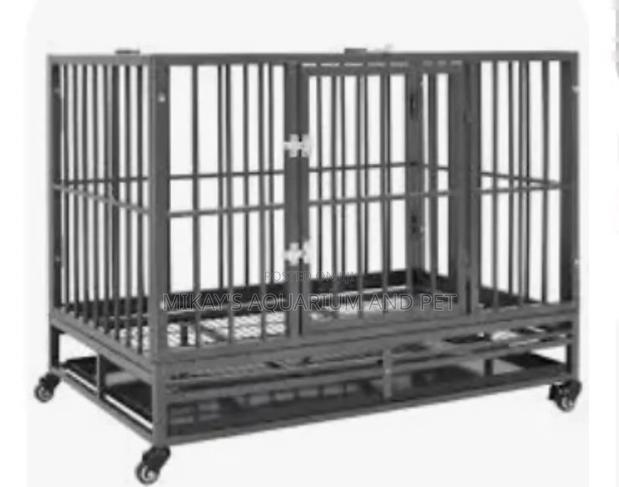 Extra Large Metal Dog and Cat Cage With Wheels · Photo 1