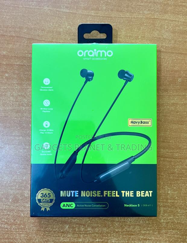 Oraimo Necklace 5 30db Noise Cancellation Call Vibration Earphones · Photo 1