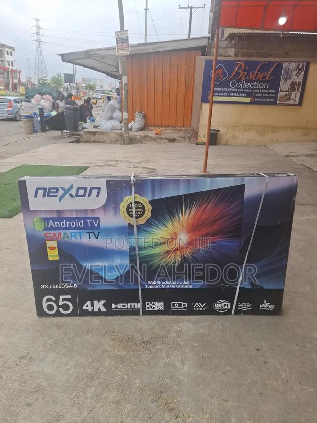 Nexon 65 Inches Smart Android Tv Uhd With Free Wall Mount for Sale · Photo 1