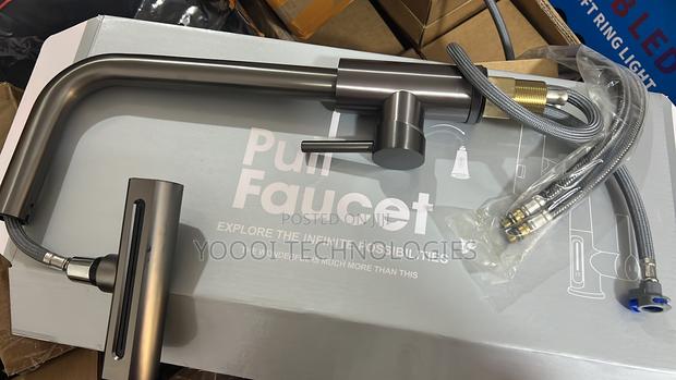 Quality Chrome Kitchen Waterfall Pull Out Faucet/Tap Mixer ( Hot/Cold) · Photo 3