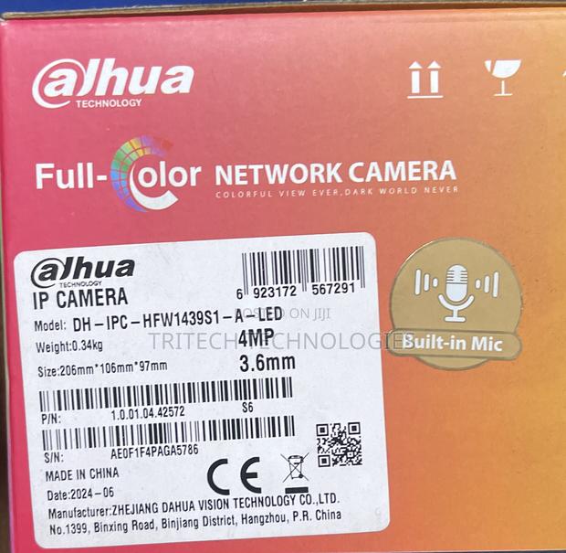 Dahua Ipc-Hfw1439s1-a-Led-S4 4mp Full-Color Outdoor Ip Camera + Sound · Photo 2