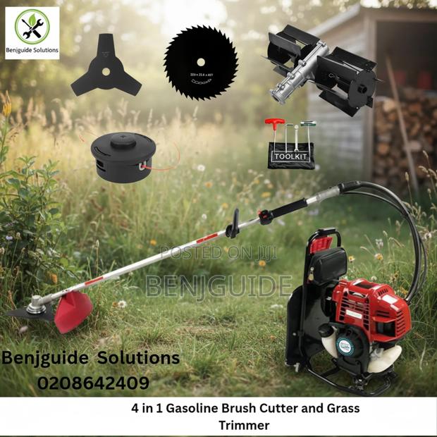 4 In 1 Gasoline Brush Cutter And Grass Trimmer · Photo 1