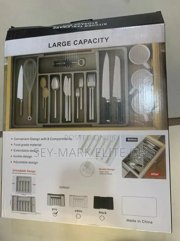 Expandable Plastice Cutlery Drawer Organizer · Photo 1