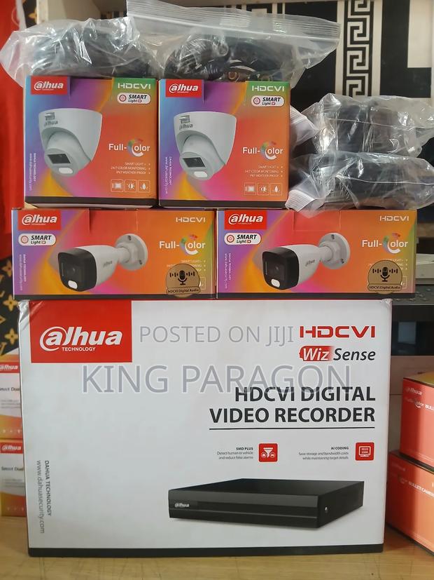 CCTV Kit ( 4 Channel Dvr) Full Coloured With Audio [2mp] · Photo 1