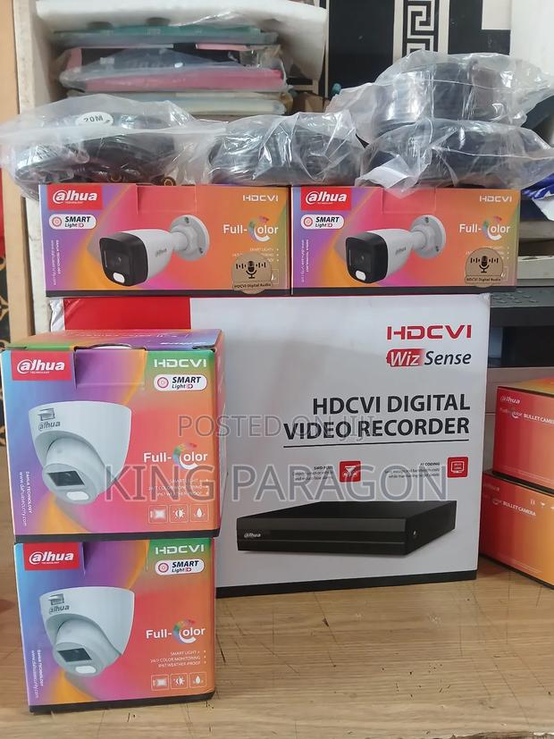 CCTV Kit ( 4 Channel Dvr) Full Coloured With Audio [2mp] · Photo 2