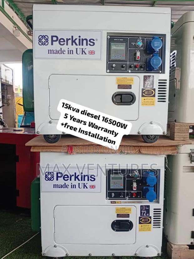 Perkins 15kva Diesel Silent Generator Silent 16500watt Keystart Manual · Photo 1