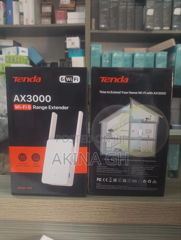 Tenda Ax3000 Wi-Fi 6 Range Extender A33 · Photo 1
