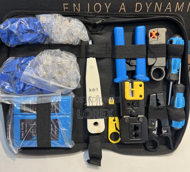 Network Tool Kit With Pass Through Crimping Tool · Photo 1