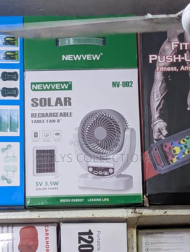 Solar Rechargeable Table Fan · Photo 2