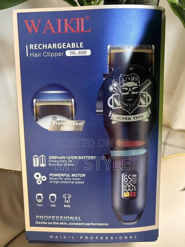 Waikil Hair Clipper With Battery Level Display Wl-699 · Photo 1