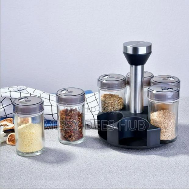 6 Jars Rotating Spice Rack · Photo 3