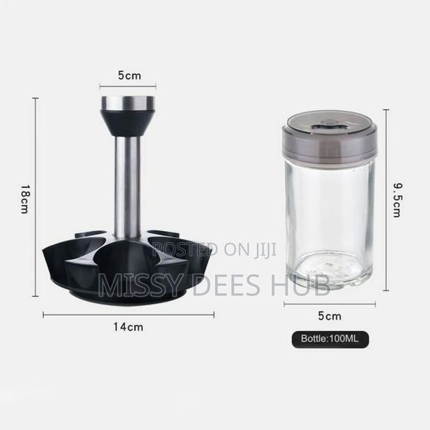 6 Jars Rotating Spice Rack · Photo 4