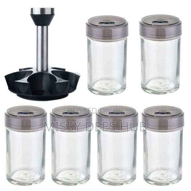 6 Jars Rotating Spice Rack · Photo 5