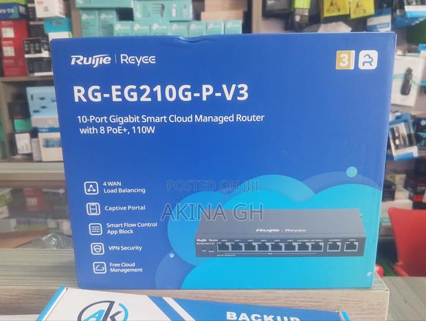 Ruijie 10 Port Gigabit Smart Cloud Managed Poe Router Rg-Eg210g-P-V3 · Photo 1