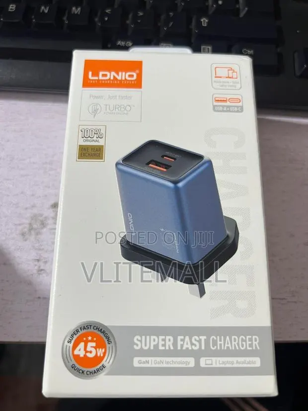 Ldnio 45w Gan Super Fast Charger. · Photo 1