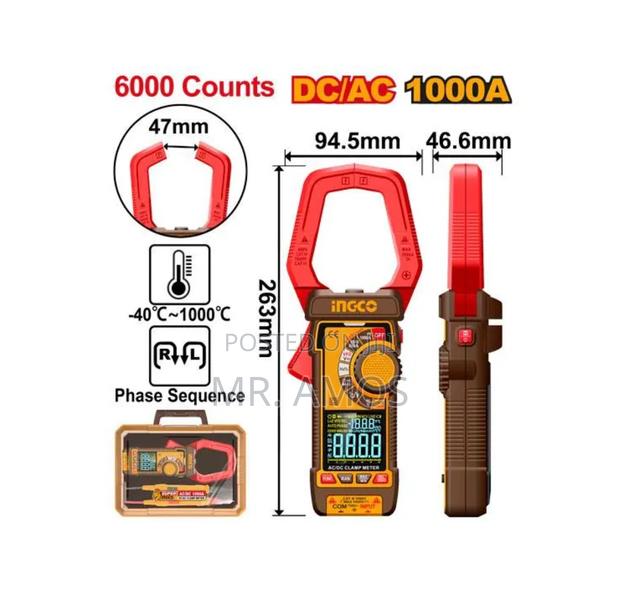 1000a Ac/Dc Clamp Meter With 6000 Counts - Dcm610002 · Photo 2