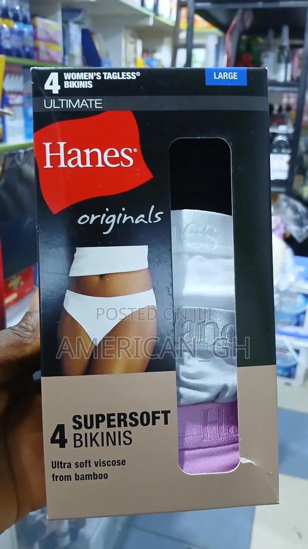 Hanes Originals Women Panties, 4pcs (S M L Xl) · Photo 1