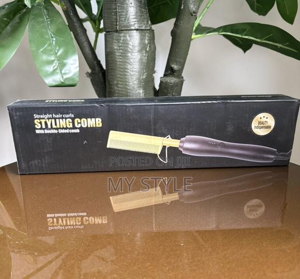 Hair Straightener Flat Irons Brush Hot Heating Comb · Photo 1