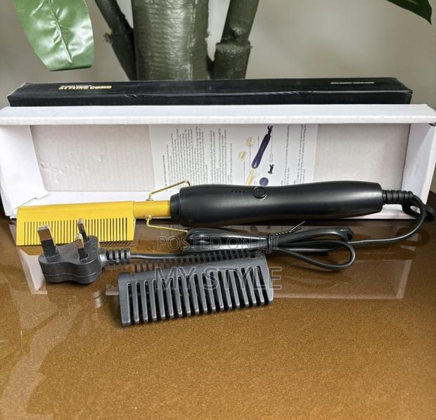 Hair Straightener Flat Irons Brush Hot Heating Comb · Photo 2