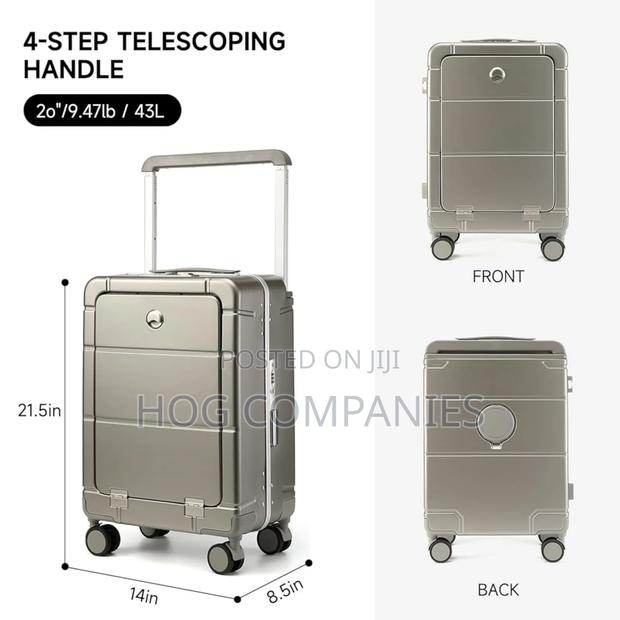 Anti-Theft Airline Approved Carry on Luggage Travel Usb Suitcase · Photo 2