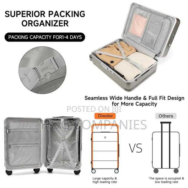 Anti-Theft Airline Approved Carry on Luggage Travel Usb Suitcase · Photo 3