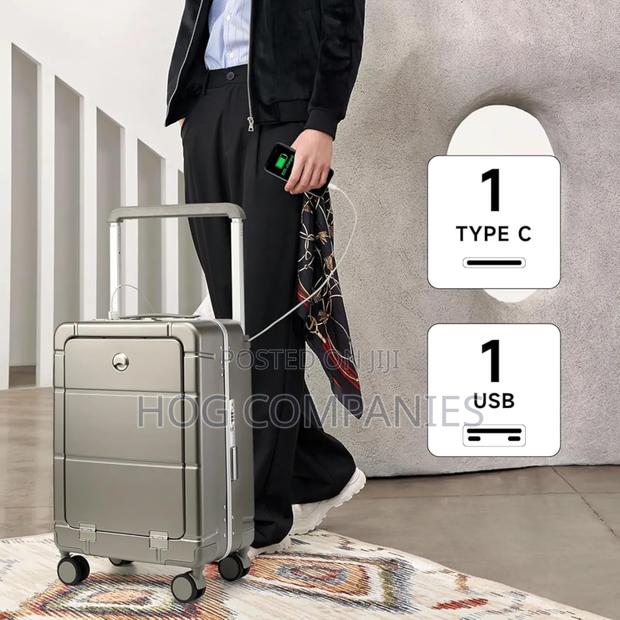 Anti-Theft Airline Approved Carry on Luggage Travel Usb Suitcase · Photo 4