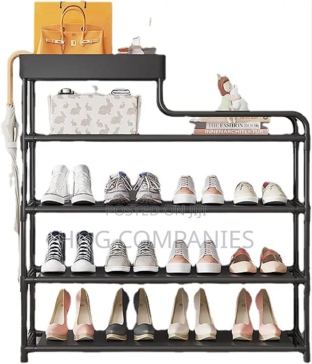 Modern 4 Tier Shoe Rack Bags Books Organizer- Fast Delivery in 2 Hours · Photo 2