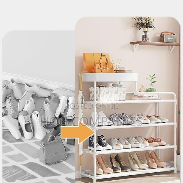 Modern 4 Tier Shoe Rack Bags Books Organizer- Fast Delivery in 2 Hours · Photo 5