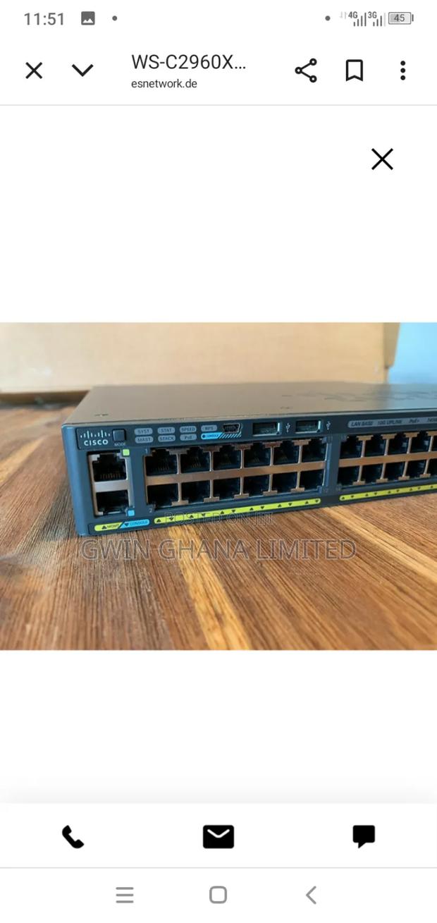 Cisco Ws-C2960. 48port Gigabit Managed Switch +2 X10GB SFP · Photo 3