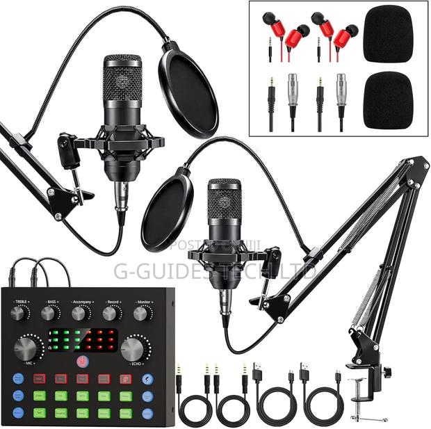 Bm-800 Condenser Microphones Dual Podcasting Equipment Bundle · Photo 1