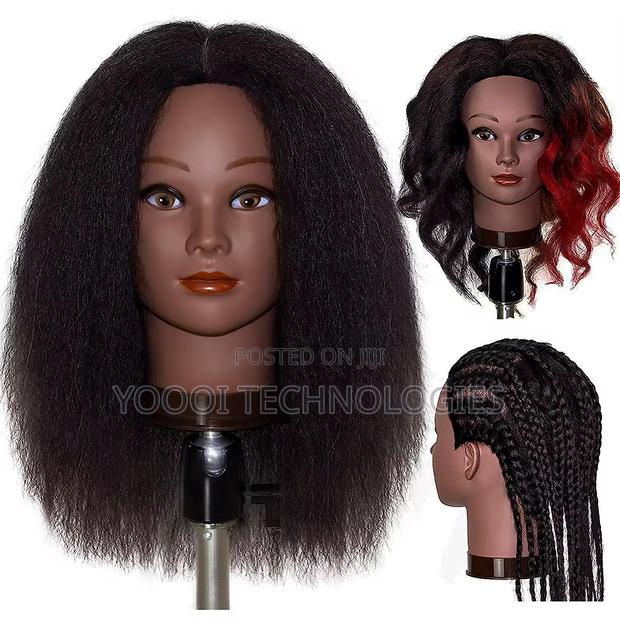 Afro/ Straight Human Hair Mannequin Training Doll · Photo 1