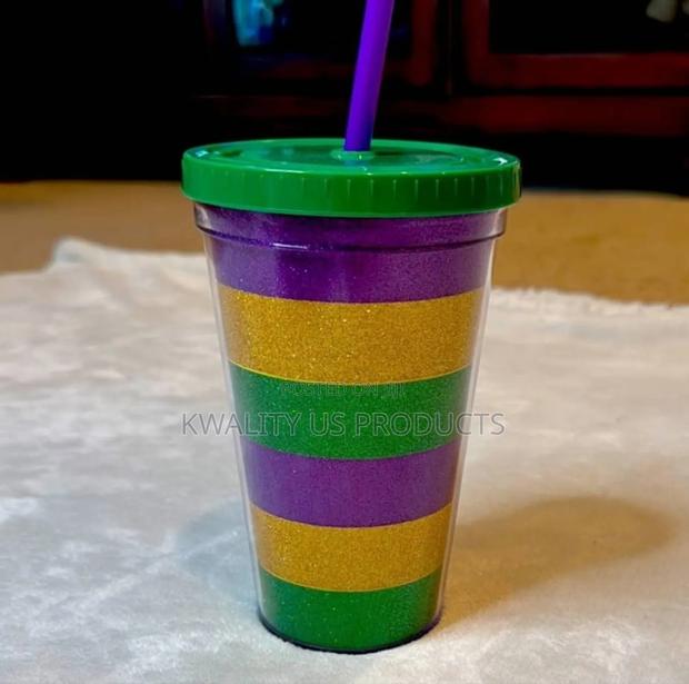 Glitter Tumbler With Straw - 530ml · Photo 1