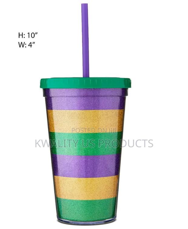 Glitter Tumbler With Straw - 530ml · Photo 2