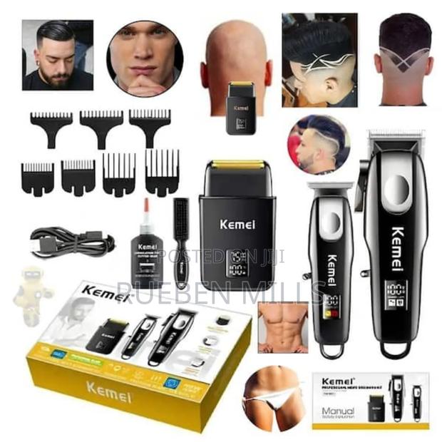 Three In One Original Adjustable Blade Kemei Barbering Shaving Machine · Photo 2