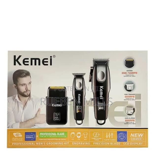 Three In One Original Adjustable Blade Kemei Barbering Shaving Machine · Photo 1