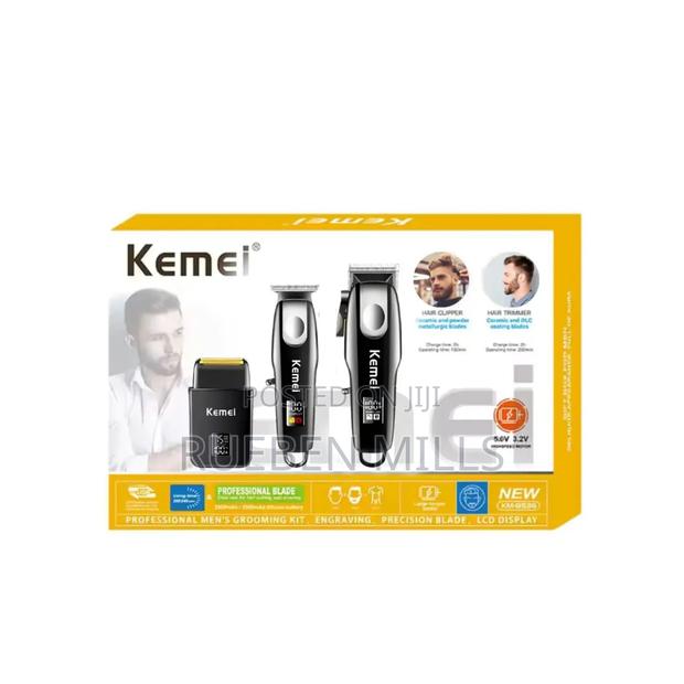 Three In One Super Strong Kemei Hair Clipper Barbering Machine 3 In 1. · Photo 2
