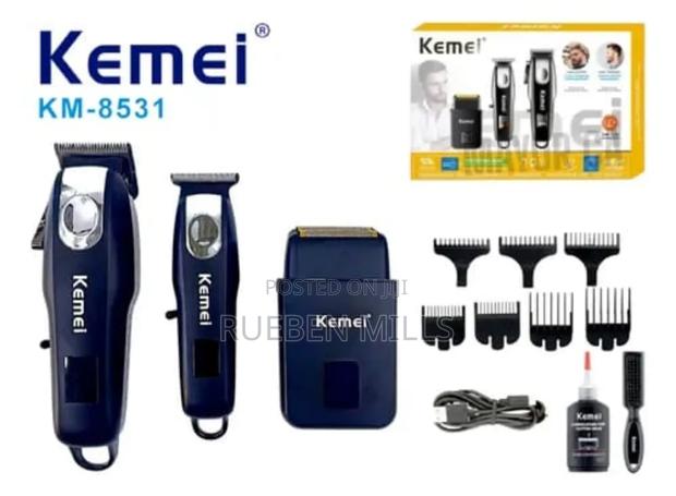 Three In One Super Strong Kemei Hair Clipper Barbering Machine 3 In 1. · Photo 3