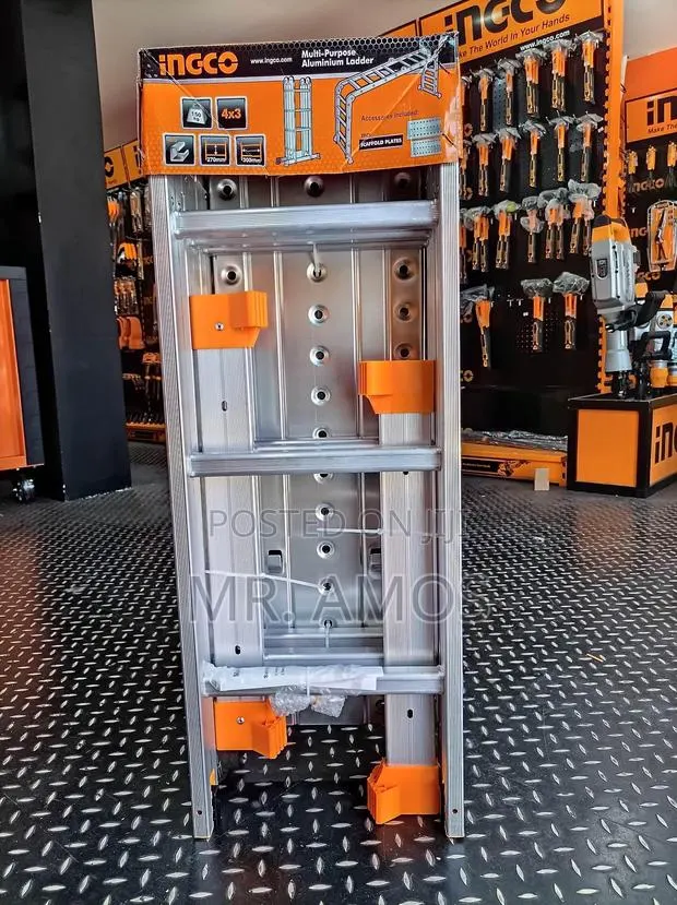 4x3 Steps 150kg Aluminum Multi Purpose Ladder - Hlad04441 · Photo 1