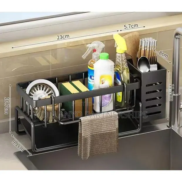 Olykas Stainless Steel Kitchen Sink Organizer Tray (SKU: 211512) · Photo 1