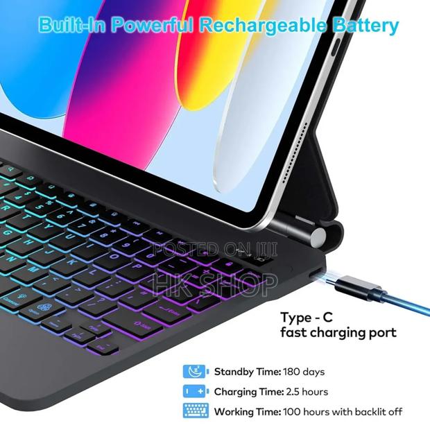 Black Magic Keyboard for Apple iPad 11th Generation A16 2025 · Photo 5
