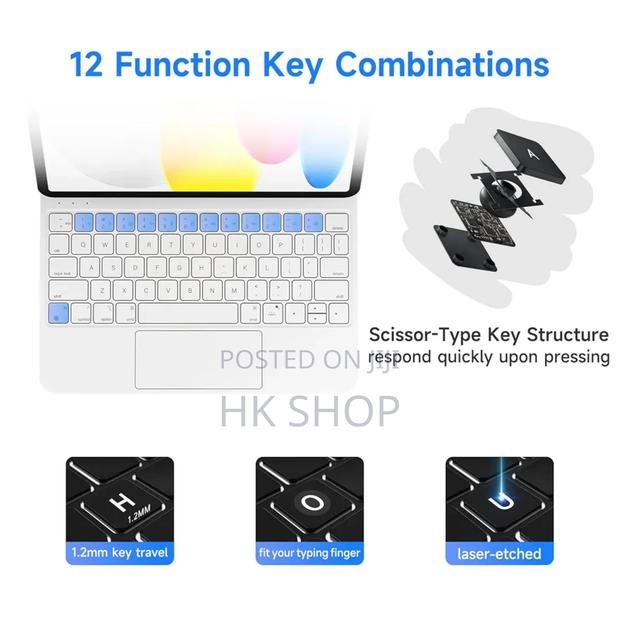 White Apple iPad Magic Keyboard for 10th Generation 10.9" 2022 · Photo 4
