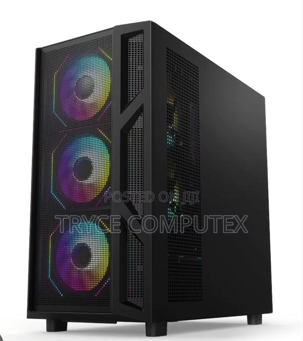 Ruix P31 Plus(Mesh) Mid Tower Gaming Pc Case E-atx Tempered Glass · Photo 1