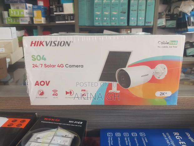 Hikvision 24/7 Aov 4mp Solar 4g Bullet Camera Ds-2cfs04/4g · Photo 1