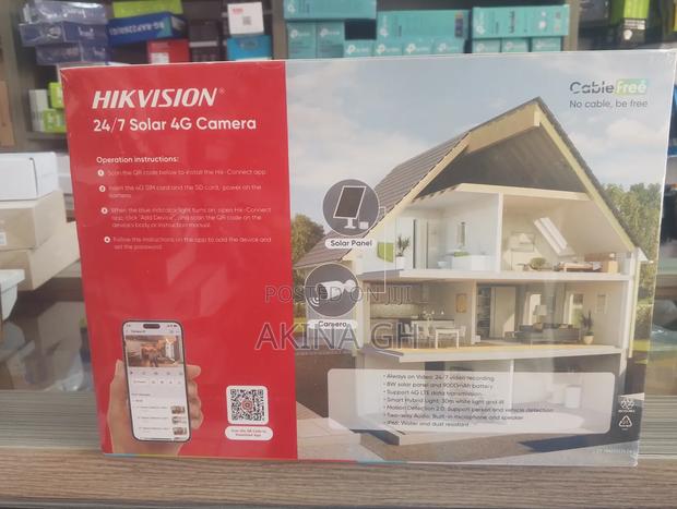 Hikvision 24/7 Aov 4mp Solar 4g Bullet Camera Ds-2cfs04/4g · Photo 2
