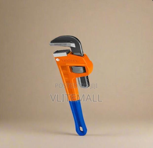 Wadfow 8" Pipe Wrench With Cr-v Jaw - Wpw8108 · Photo 3