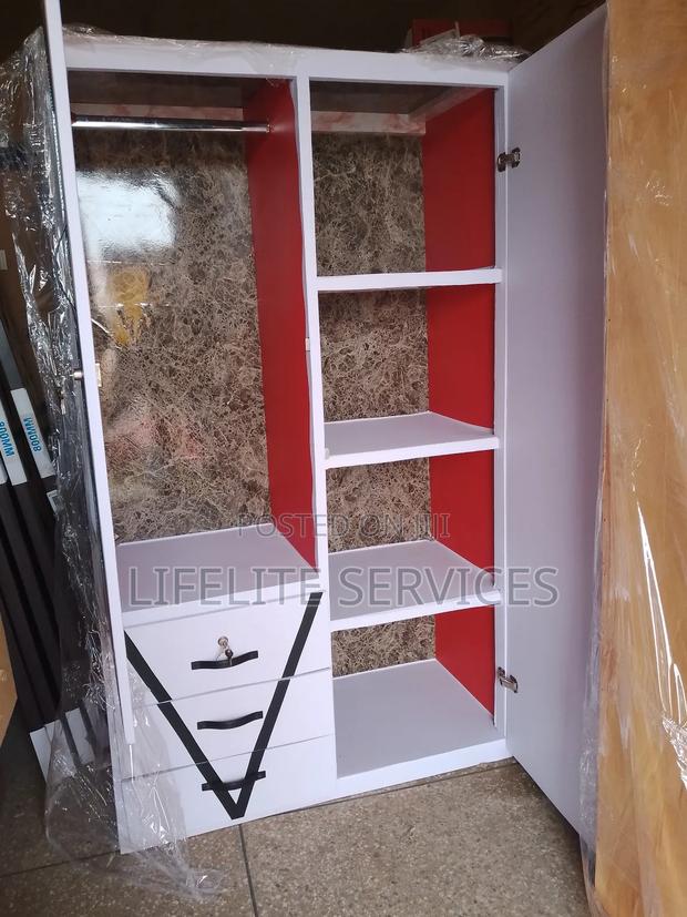 Modern Treated-Wood Wardrobe With Dressing Mirror Drawers · Photo 2