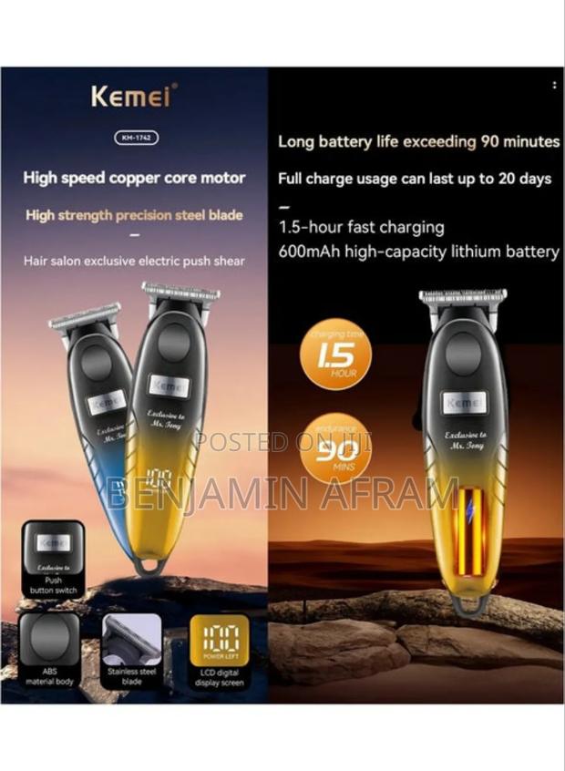 Exclusive Cordless Hair Trimmer Km-1742 · Photo 4