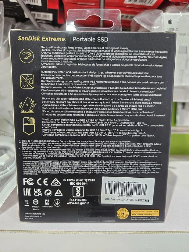 Sandisk Extreme Portable SSD 4tb · Photo 3